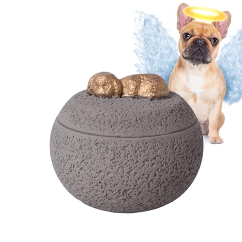 Urna de cenizas para mascotas, caja conmemorativa antideslizante para mascotas, contenedor decorativo para recuerdo conmemorativo, pérdida de memoria, gatos, condolencias funerarias