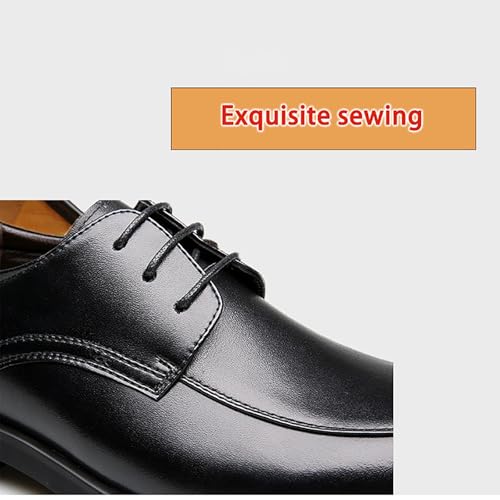 Men's Dress Shoes Business Office Oxfords Comfortable Shoes， Classic Business Dress Leather with Lace Up Elegant Wedding Party Shoes3