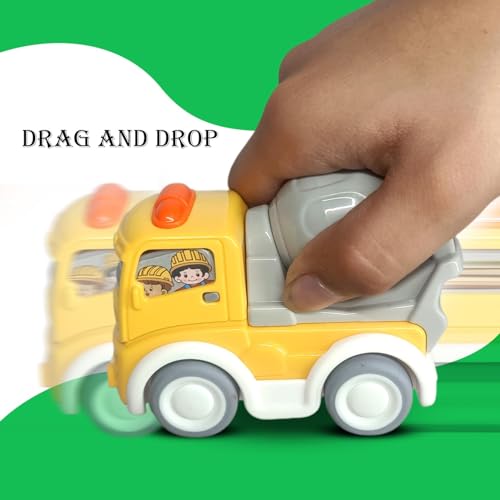 Image of Galaxy Hi-Tech Construction City Vehicle Toy Set - Set of 3 Pull Back Vehicles for Kids 3+ Years - Enhances Hand-Eye Coordination & Sparks Imagination - Fun Play for Boys & Girls