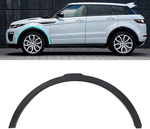 KaiWell Wheel Fender Molding Trim Fit for Land Rover Range Rover Evoque 2012 2013 2014 2015 2016 2017 Fender Flare Strip Front Left Driver Side Black