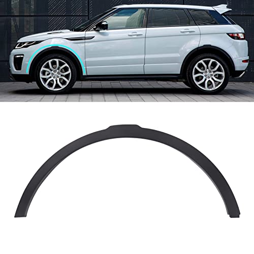 Kaiwell Wheel Fender Molding Trim Fit For Land Rover Range Rover Evoque 2012 2013 2014 2015 2016 2017 Fender Flare Strip Front Left Driver Side Black #TOP2