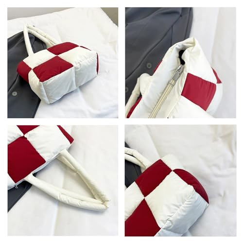 Puffer Tote Bag Quilted Large Puffy Tote Bags Lightweight Square Shoulder Bag Bubble Crossbody Purse for Women Trendy 20254