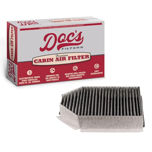 Doc's Filters Cabin Air Filter DC3745 | Compatible with Jaguar F-Pace 2018-2020, 2023, F-Type 2014-2024, XK 2007-2015, XKR 2003-2015, XKR-S 2012-2015