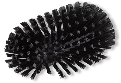 Image of SPARTA Tank and Kettle Scrub Brush Heavy-Duty Tile Brush, Color-Coded and Handle Compatible (Sold Separately) for Optimal Access In Spacious Containers, Plastic, 5.5 X 9.5 Inches, Black, (Pack of 2)