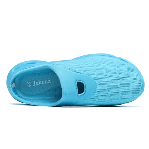 Image of Jakcuz Men Slip On Mules Lightweight Open Back Sneakers Breathable Walking Shoes