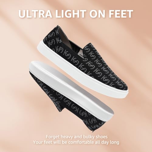 Image of STQ Slip on Shoes for Women Breathable Fashion Sneakers Comfortable Knit Casual Shoes