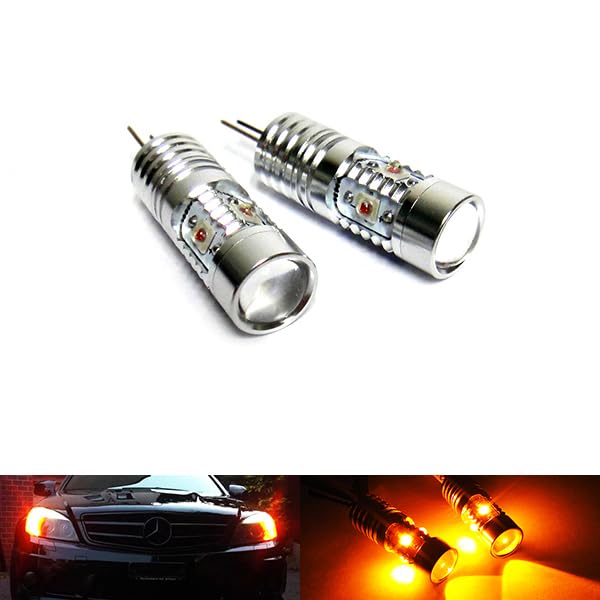 Pack De 2 Ampoules LED Orange HP24W/HPY24W G4 - Pour Feux De Position Et Feux Diurnes DRL