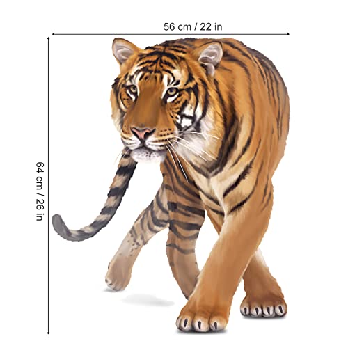 Vinilo decorativo de tigre para pared 30x90 cm miniatura 5