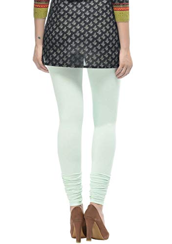 Image of Frenchtrendz Women's Cotton Spandex Stretchable Mid Rise Slim Fit Churidar Leggings Pull On