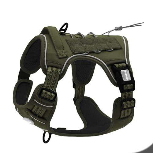 Image of AUROTH Tactical Dog Harness Medium Sized Dog No Pull Adjustable Dog Vest