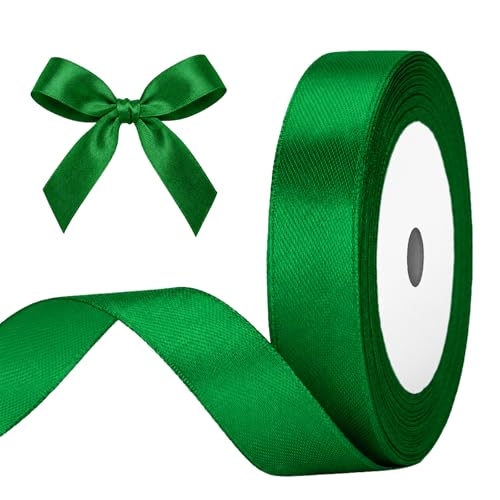 G2PLUS 20mm Green Satin Ribbons: 22m Gift Wrapping Ribbon