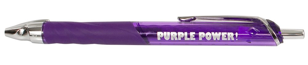 Gel Rollerball Pen Made with Recycled Material Purple Power Set of 2