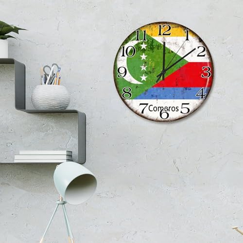 Horloge Comores silencieuse pour stopper le tic-tac dans la chambre