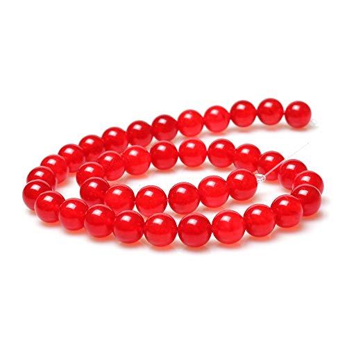 Mjdcb Natural Red Jade Round Loose Beads For Jewelry Making Diy Bracelet Necklace (12Mm) #TOP1