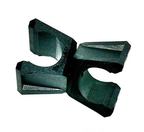 Boje Sport - 10er Set Clip für Stangen mit ø 25mm, schwarz, für Teamsportbedarf, Fußballtraining, Hürdenstangen, Verbindungsclip, Gelenkhalterung