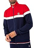 Fila de los Hombres Chaqueta de chándal Umar Color Block, Rojo, XL