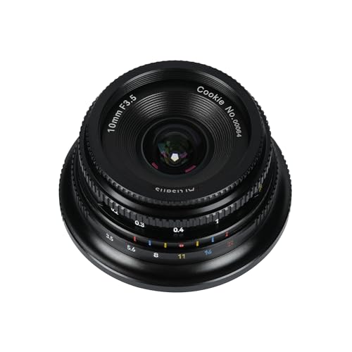7Artisans Lente de cámara de 10 mm F3.5 APS C gran angular para cámaras sin espejo de montaje M43