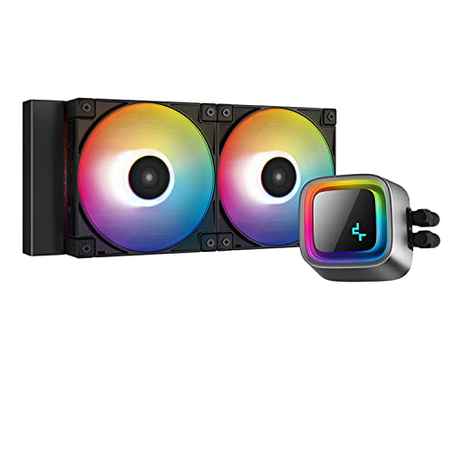 Image of Deepcool LS520 240mm ARGB CPU Liquid Cooler /AIO | Support Intel - LGA2066 /2011-v3 /2011 /1700 /1200 /1151 /1150 /1155 & AMD -sTRX4 /sTR4 /AM5 /AM4 - R-LS520-BKAMNT-G-1