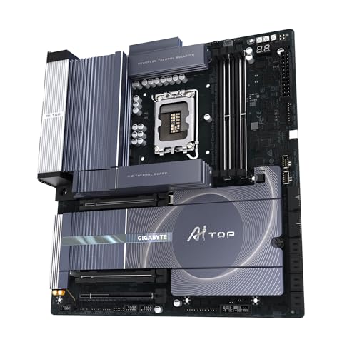 GIGABYTE Z890 AI TOP Scheda madre - CPU Intel Core Ultra (Serie 2), VRM a 16+1+2 fasi, fino a 9500 MHz DDR5 (OC), 1xPCIe 5.0 + 3xPCIe 4.0 M.2, Wi-Fi 7, LAN 10 GbE, Thunderbolt 5 - Scheda madre - Immagine 3