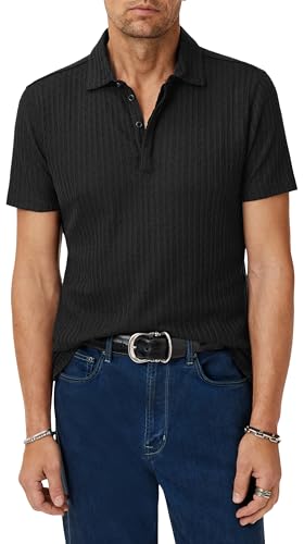 Polo Grana Homme John Varvatos en maille respirante manches courtes