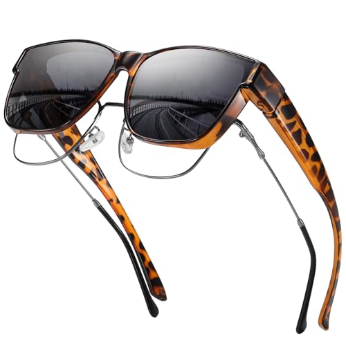 Wzerry Polarized Fit Over Glasses Sunglasses, Wear Over Sunglasses