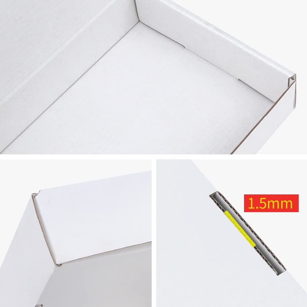 Weihnachtsgeschenkbox 5pcs / 10pcs / weiße Geschenkbox 3-Layer Wellbox Weihnachtsgeschenkbox groß(13x8x3cm)