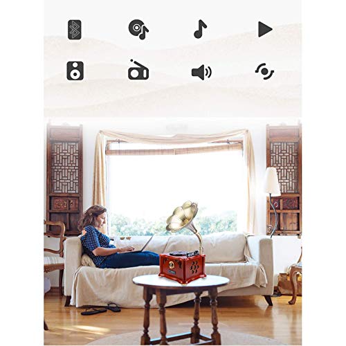 Tourne-disques rétro, Tourne-Disque Tourne-Disque rétro phonographe Trompette Tourne-Disque Vinyle Antique européen… - Les Beatles, Paul McCartney, John Lennon, RIngo Starr, George Harrison Tourne-disques rétro, Tourne-Disque Tourne-Disque rétro phonographe Trompette Tourne-Disque Vinyle Antique européen… – Image 7