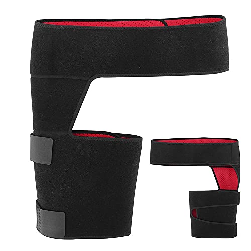 Soporte de muslo ajustable Admitir la articulaci�n de la ingle Soporte de la articulaci�n de la cadera transpirable HIP BRACE ANTI SLIP CINE DE LA CINTURA SACRUMA DEL PAGO DE ALEJIDO DE ALEJORES DE AL