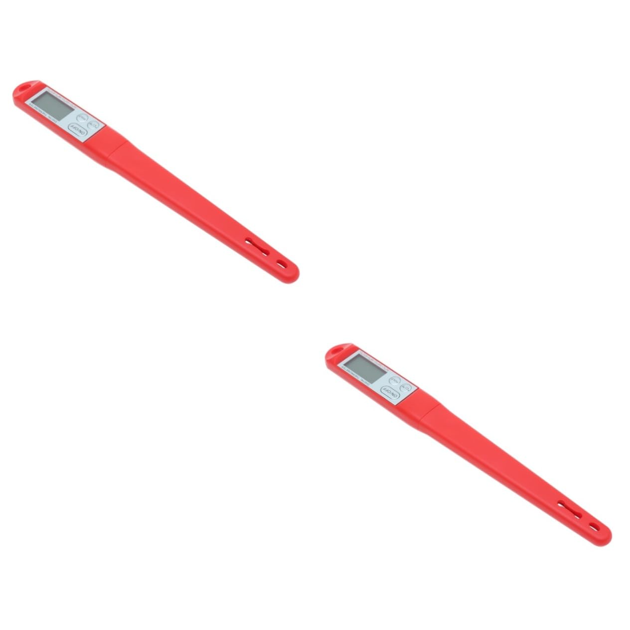 HEMOTON 2pezzi Termometro Digitale Da Cucina Inossidabile Probe Per Misurazione Temperatura Cibi Termometro Per Bbq e Grigliate Strumento Portatile Per Uso Domestico e Professionale Rosso