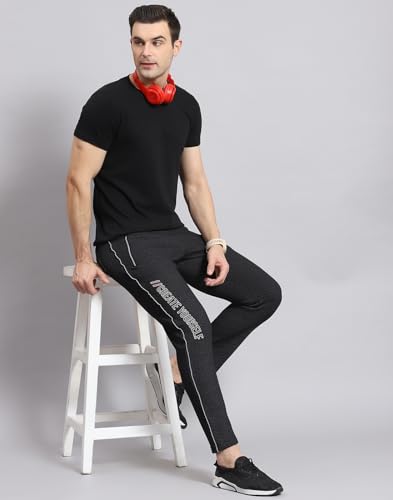 Image of Monte Carlo Men's Mid Rise Self Design Regular Fit Lower (223061528)