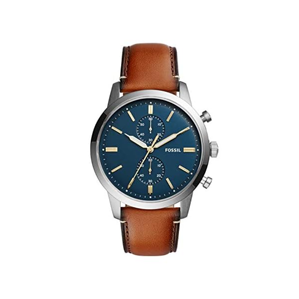 Fossil Herren Chronograph Quarz Uhr mit Leder Armband – Bild 4