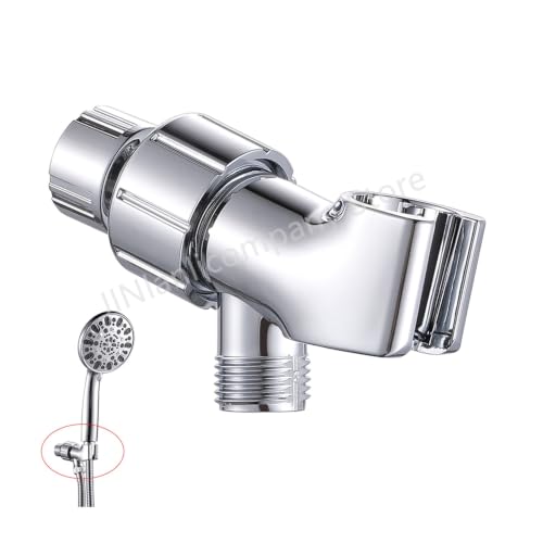 Support de bras de douche réglable en nickel brossé, design durable - 3