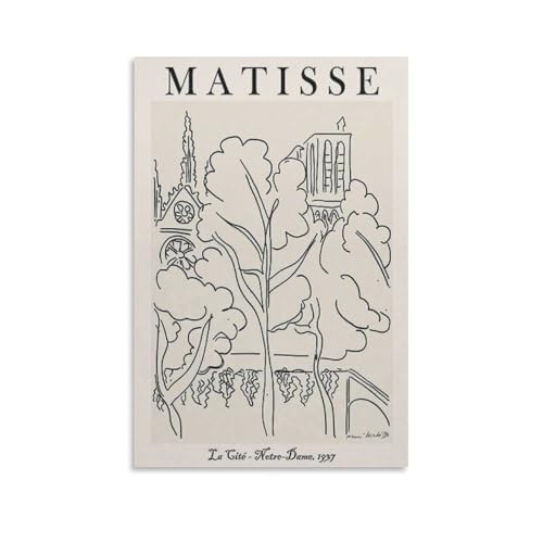 Henri Matisse アンリ・マティスの画 (67) アートパネル ポスター キャンバスウォールアート現代 印刷 版画 壁掛け 壁の絵 部屋飾り24x36inch(60x90cm)