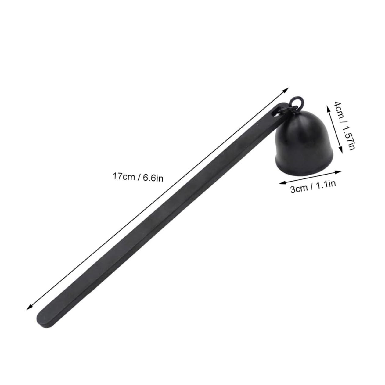 MUCKLILY 1pc Stainless Steel Candle Snuffer Matte Finish Extinguishing Candle Cover for Safe Wick Extinguishing and Cleaner Burn