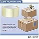 Paketklebeband Transparent - 6 St - Mit Profi Abroller - 48mm-Breit; 66m-Lang - Klebeband, Paketband, Packband - Prämie 50mic; Mit Starke Stabiler klebebandabroller (Brackit - Premium Qualität)