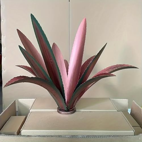 Agave en Métal DIY Style Rustique Sculpture Unique pour Terrasse - 6