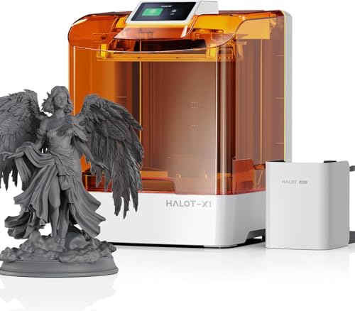 Image of 3IDEA CR Halot-X1 Combo Resin 3D Printer, 10.1 inch 16K Mono LCD, 14x19 μm, 170 mm /h High-Speed Printing, Intelligent Resin Management, Fully Assembled Auto Leveling, Large Print Size 8.33*4.66*7.87 in