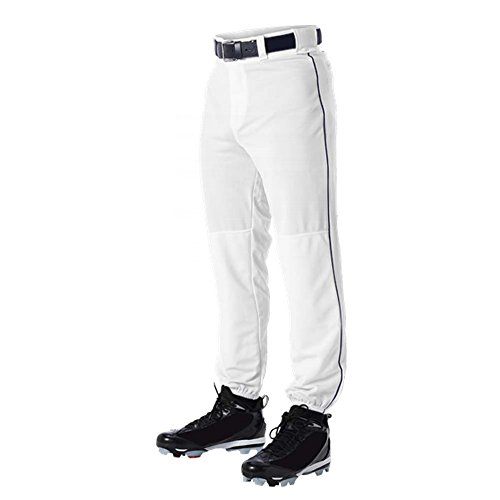 Don Alleson 605PLP Baseball Mens Adult Braid Pipe Pants A Navy M