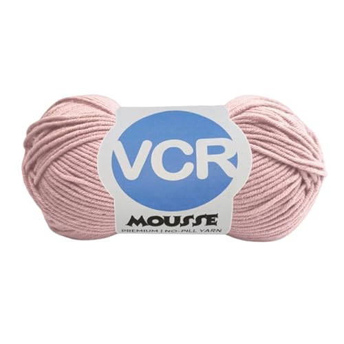 Image of VCR 4ply Baby Soft Pink Yarn, 100 Grams Hank, 190 Meters Length, Acrylic Ball for Crochet and Knitting, Soft Crosia Threads, Pack of 1 Yarn, Suitable for DIY Crafts
