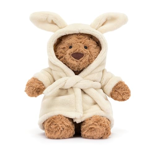 Jellycat Bartholomew Bear with Bathrobe Stuffed Animal, 10 inches - Teddy Bear Plush - Soft & Huggable - Classic Children's Gift image 12