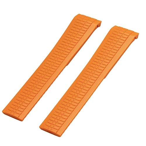 Bracelet montre caoutchouc 21mm pour 5164R-001 watchband avec metal pins