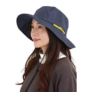Valeria Water Repellent, Unevenly Dyed Adventure Hat, Outdoor Hat That Won’t Fly With Wind, Size Adjustable Cord, Chin Strap, UV Protection, 22.8 inches (58 cm)