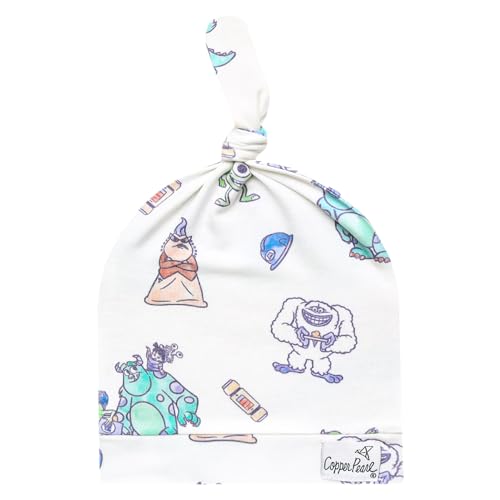 Copper Pearl Monsters Inc Friends Top Knot Hat 0-4months