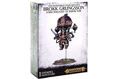Games Workshop Warhammer Aos - Kharadron Overlords Brokk Grungsson Lord-Magnate Barak-Nar 99120205023, Colore: Nero