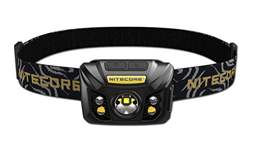 NITECORE NU32 550 Lumen LED Rechargeable Headlamp with White and Red Beams, Black