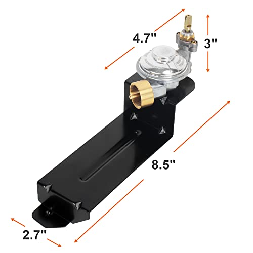 Image of DELSbbq Gas Grill Valve Regulator for Weber Q2000 Q2200 Series 54060001 396002 566001 566002, Replacement Parts for Weber 64865 Contorl Valve Regulator Assembly