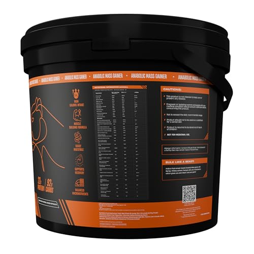 Image of BeastLife High Protein Mass /Weight Gainer | 5 KG | Strawberry Banana | NABL LAB Tested | For Muscle Gain & Fast Growth | Cereal-Based Formula, No Maltodextrin | India's #1 Cereal Based Bulk Gainer