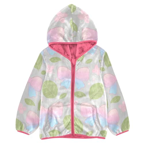 GuoChe Bows and Leaves Baby Boy Fleece Jacket