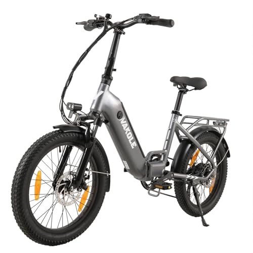VAKOLE E-Bike Klapprad 20 Zoll Tiefeinsteiger Elektrofahrräder für Herren...