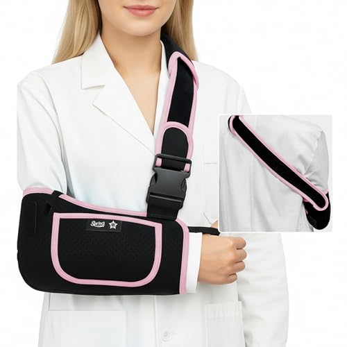 SPRING SEAON Arm Sling Shoulder Immobilizer for Women and Men Adjustable